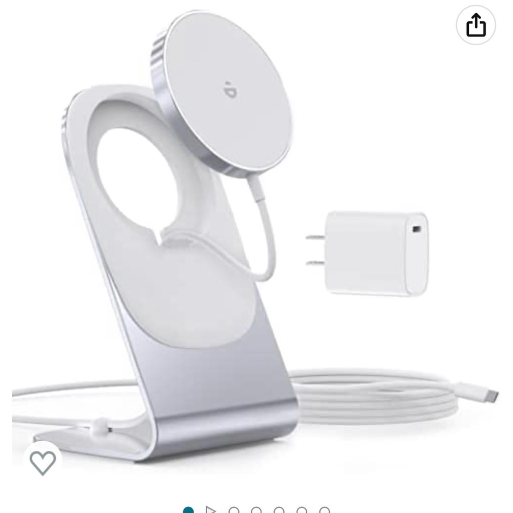 MagLeap Magnetic Wireless Charger & Stand (Silver)